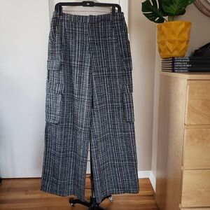 Cargo Style Tweed Pants Size Large NEW!